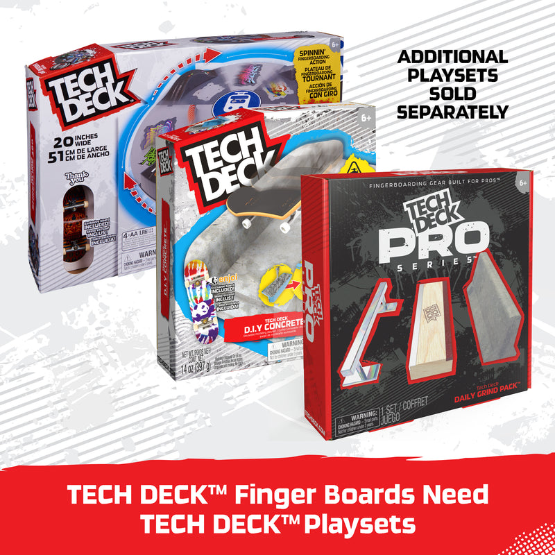 Tech Deck, Ultra DLX Fingerboard 4-Pack, Element Skateboards