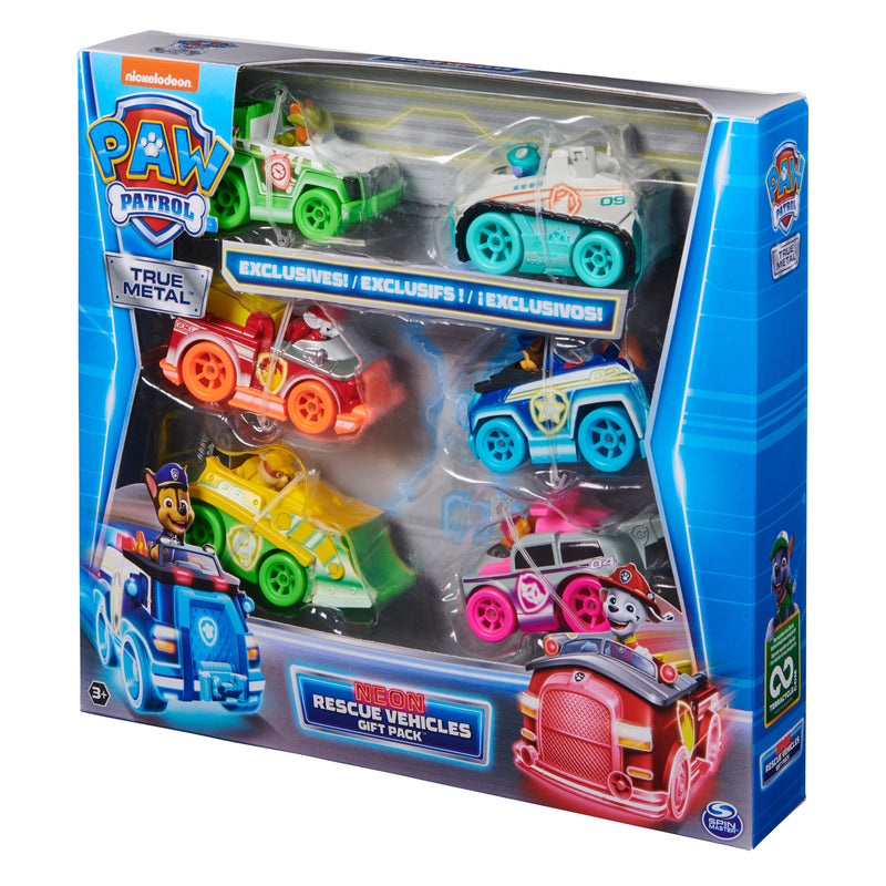 True Metal Neon Rescue 1:55 Scale Vehicle Gift Pack