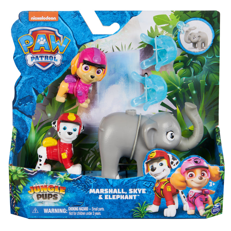 PAW Patrol: Jungle Pups, Marshall, Sky & Elephant Figure Pack