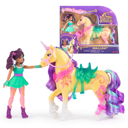 Unicorn Academy, Ava & Leaf Power of Friendship Figure Set