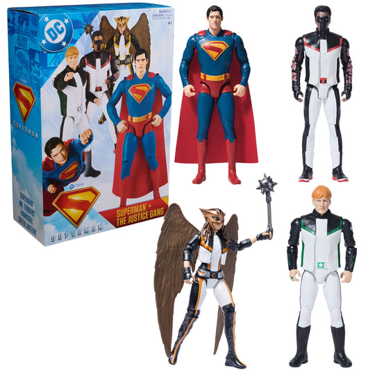 DC Comics, SUPERMAN movie 12-inch Action Figure 4-Pack