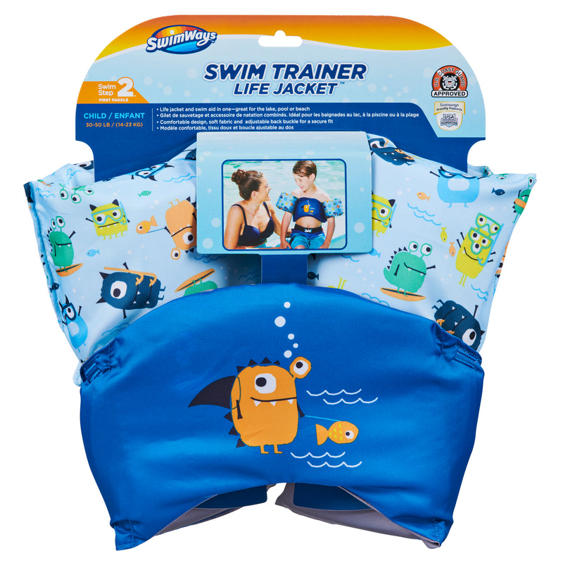 SwimWays Sea Squirts Swim Trainer Life Jacket - Blue