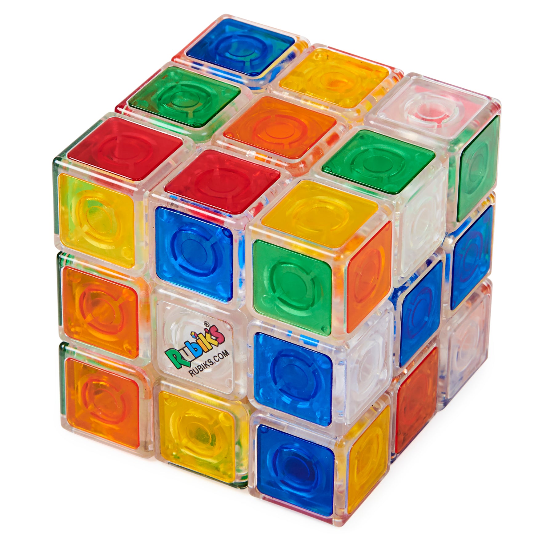 Rubik's Crystal, New Transparent 3x3 Cube Classic Color-Matching  Problem-Solving Brain Teaser Puzzle Game Toy, for Kids and Adults Aged 8  and up – Shop Spin Master