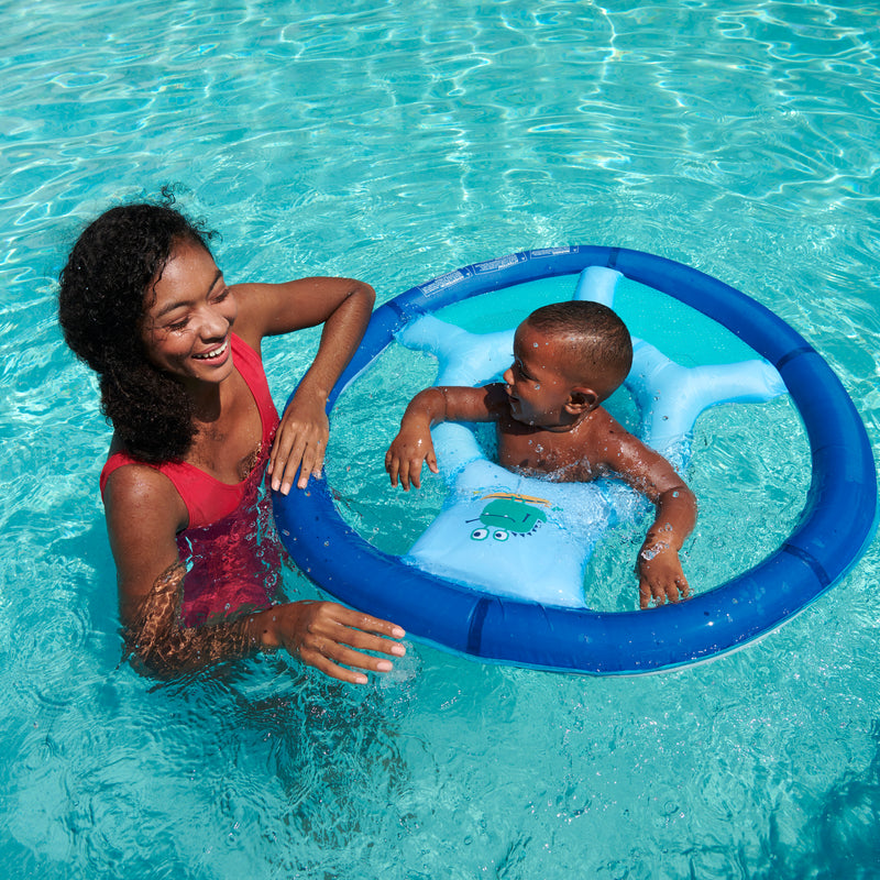 SwimWays Toddler Spring Float for Swimming Pool - Blue