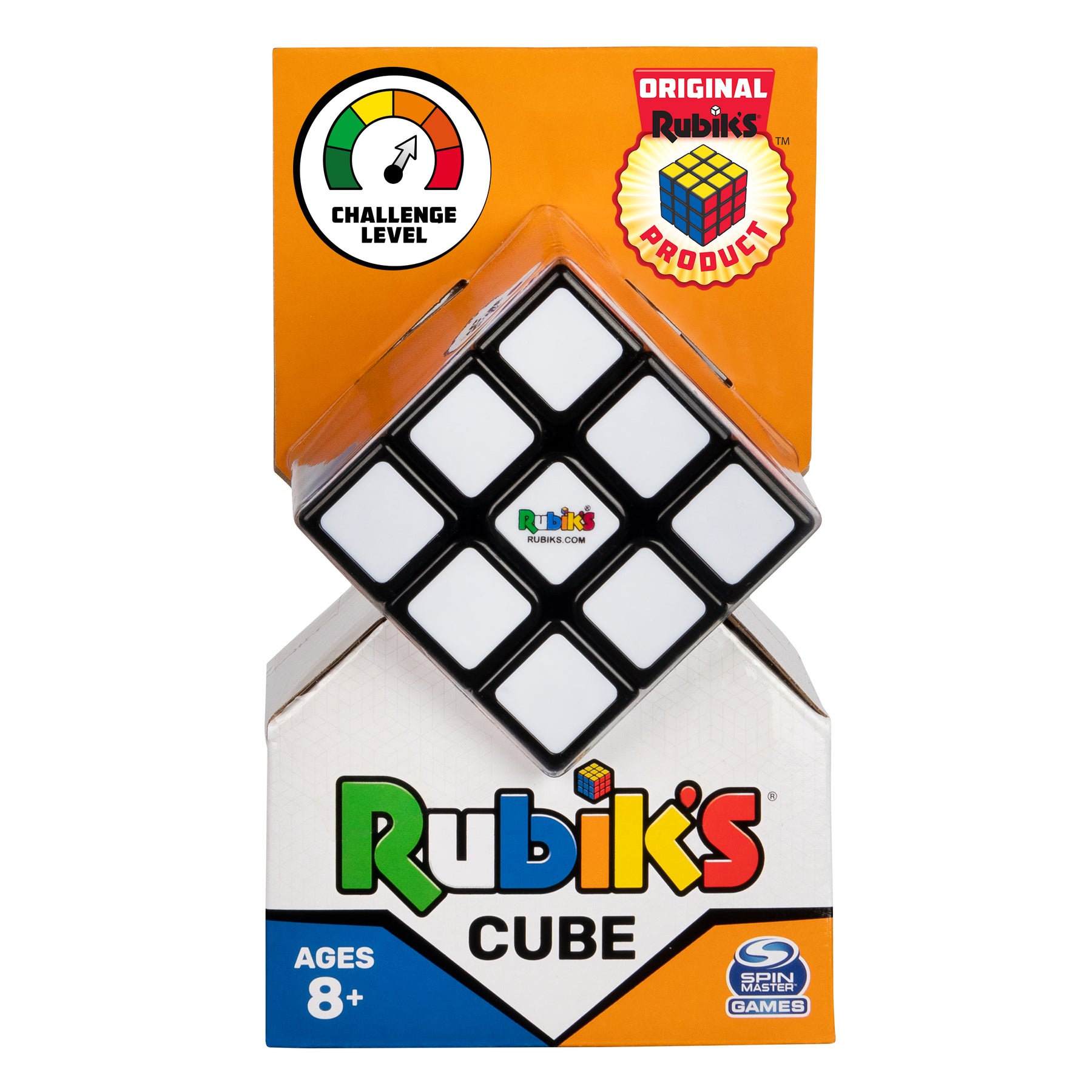 Rubik's Cube, The Original 3x3 Cube 3D Puzzle Fidget Cube Stress Relief  Fidget Toy Brain Teasers Travel Games for Adults and Kids Ages 8+
